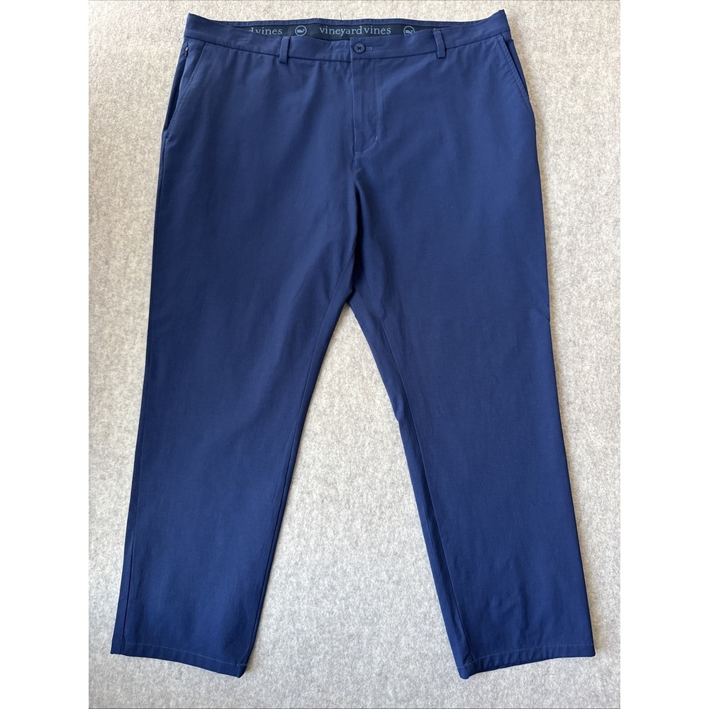 Vineyard Vines Performance On The Go Pant Blue Slim Fit Mens 40x30
